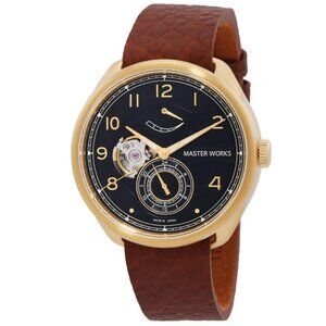 NWT Authentic Master Works Mechanical Automatic Black Dial Watch